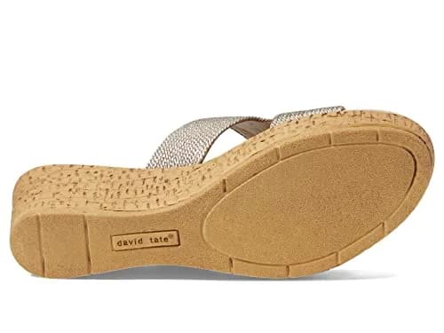 David Tate Vibe Wedge Heel 2.25in | Wheat Rayon Formal Sandal (70-120c) thumbnail 5