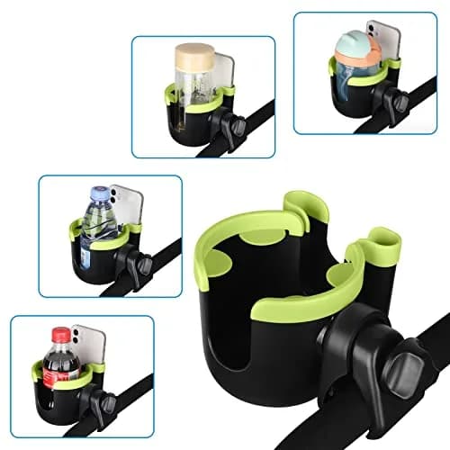 Accmor Stroller Cup Holder with Phone Holder | Universal Fit for Baby Strollers & Wheelchairs thumbnail 8