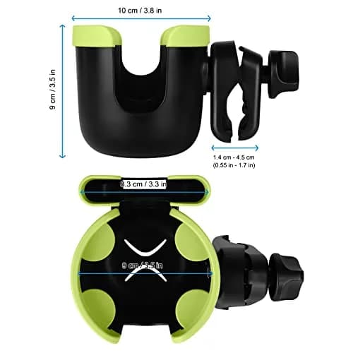 Accmor Stroller Cup Holder with Phone Holder | Universal Fit for Baby Strollers & Wheelchairs thumbnail 9