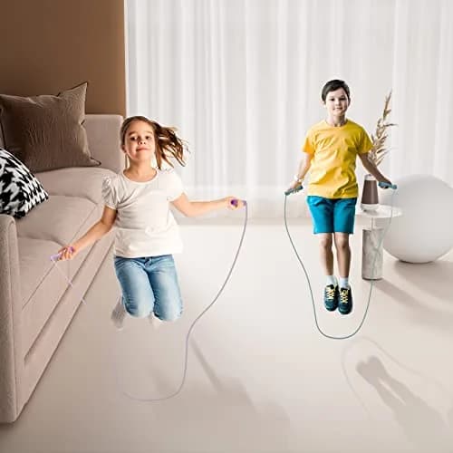 JGM Adjustable Cotton Jump Rope with Wooden Handle | 305 cm (10 ft) Length thumbnail 6