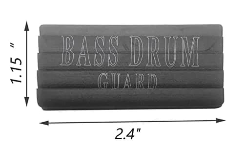 TUOREN 4 Pack Rubber Hoop Guard for Bass Drums | Protects Metal Hoops, Easy Install, Black thumbnail 3
