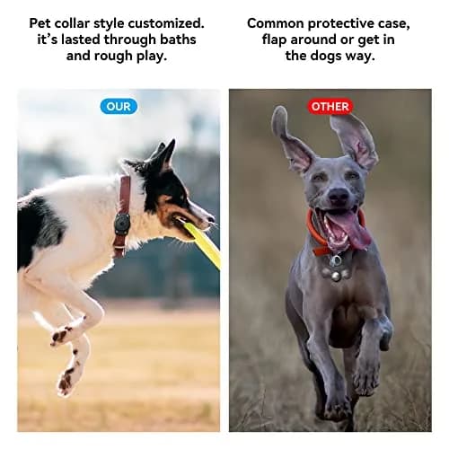 CITYWAY Ultra-Secure Airtag Dog Collar Holder 2 Pack Black | IPX8 Waterproof & Unbreakable thumbnail 4