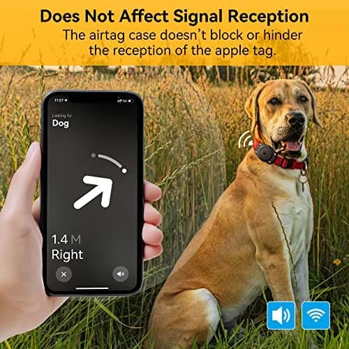 CITYWAY Ultra-Secure Airtag Dog Collar Holder 2 Pack Black | IPX8 Waterproof & Unbreakable thumbnail 6