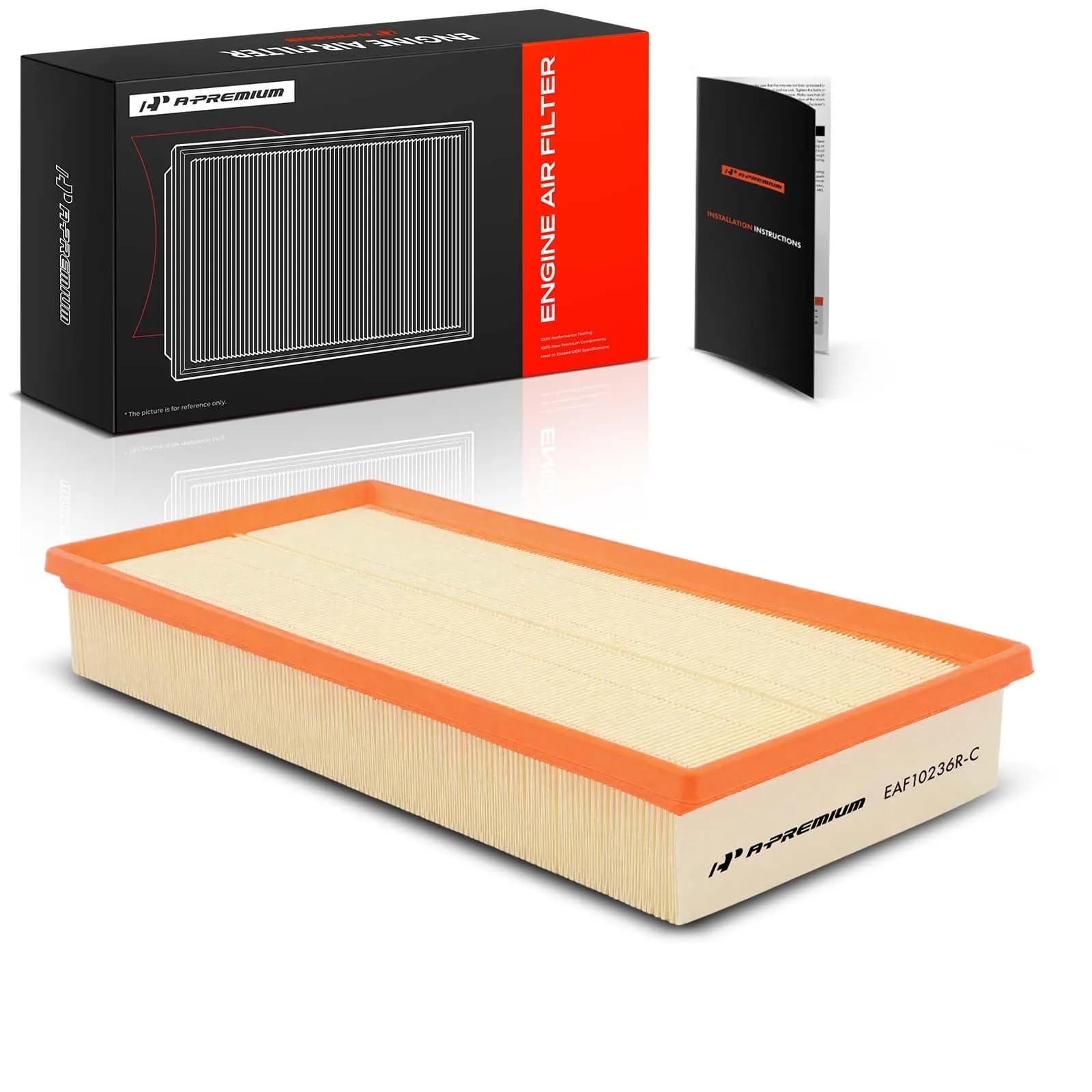 A-Premium Engine Air Filter Compatible with Audi, Land Rover & Porsche | OEM-Standard Fit, Front Side - main product image