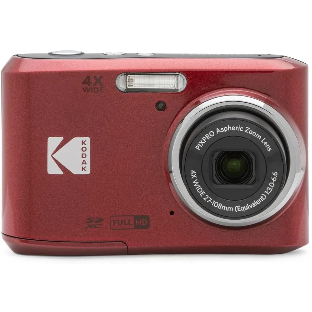 Kodak PIXPRO FZ45RD Digital Camera Red Bundle with 64GB SD Card | 16MP Compact Camera with 4x Optical Zoom & 1080p FHD Video - view 3