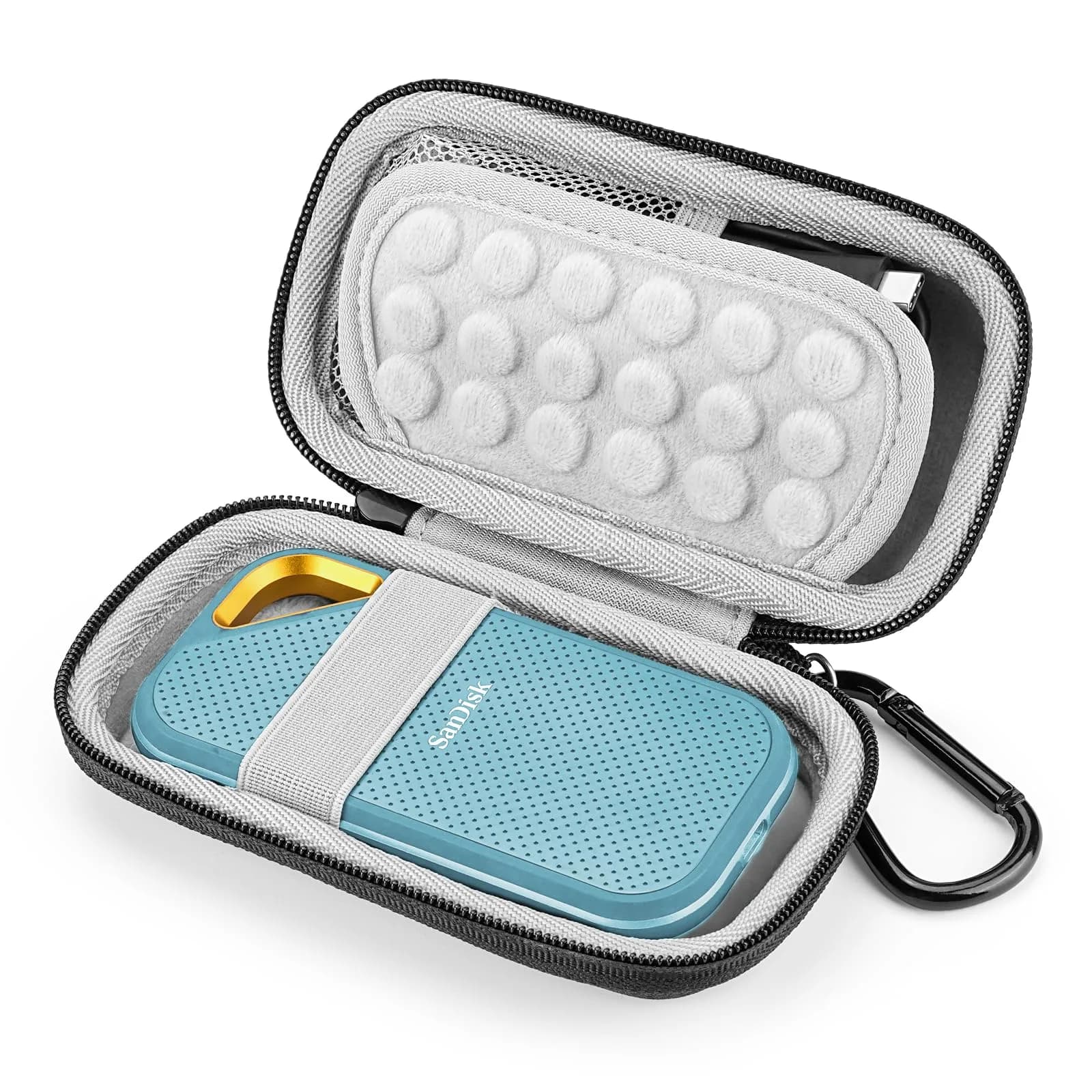 Yinke Hard Case for SanDisk Extreme Pro/SanDisk Extreme Portable External SSD 500GB 1TB 2TB | Shockproof Waterproof Dustproof