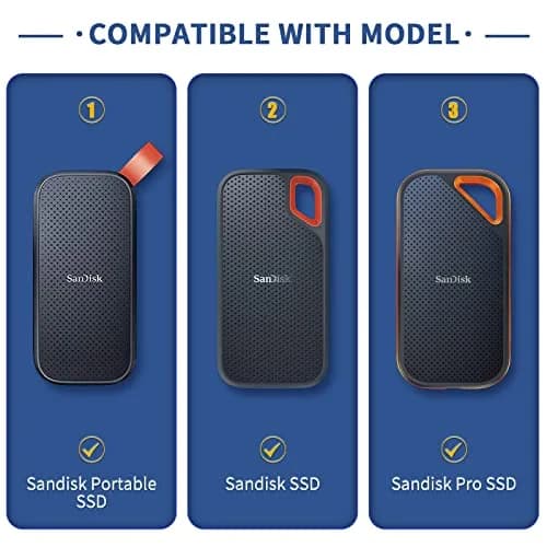 Yinke Hard Case for SanDisk Extreme Pro/SanDisk Extreme Portable External SSD 500GB 1TB 2TB | Shockproof Waterproof Dustproof thumbnail 2