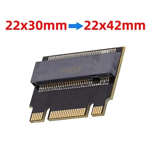 cablecc NVME M-Key to M-Key Extension Adapter 22x30mm to 22x42mm | Support 2230 to 2242 SSDs thumbnail 8