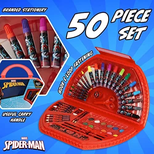 Marvel Kids Art Set for Boys 40+ Pieces | Creative Drawing & Painting Kit for Children thumbnail 4