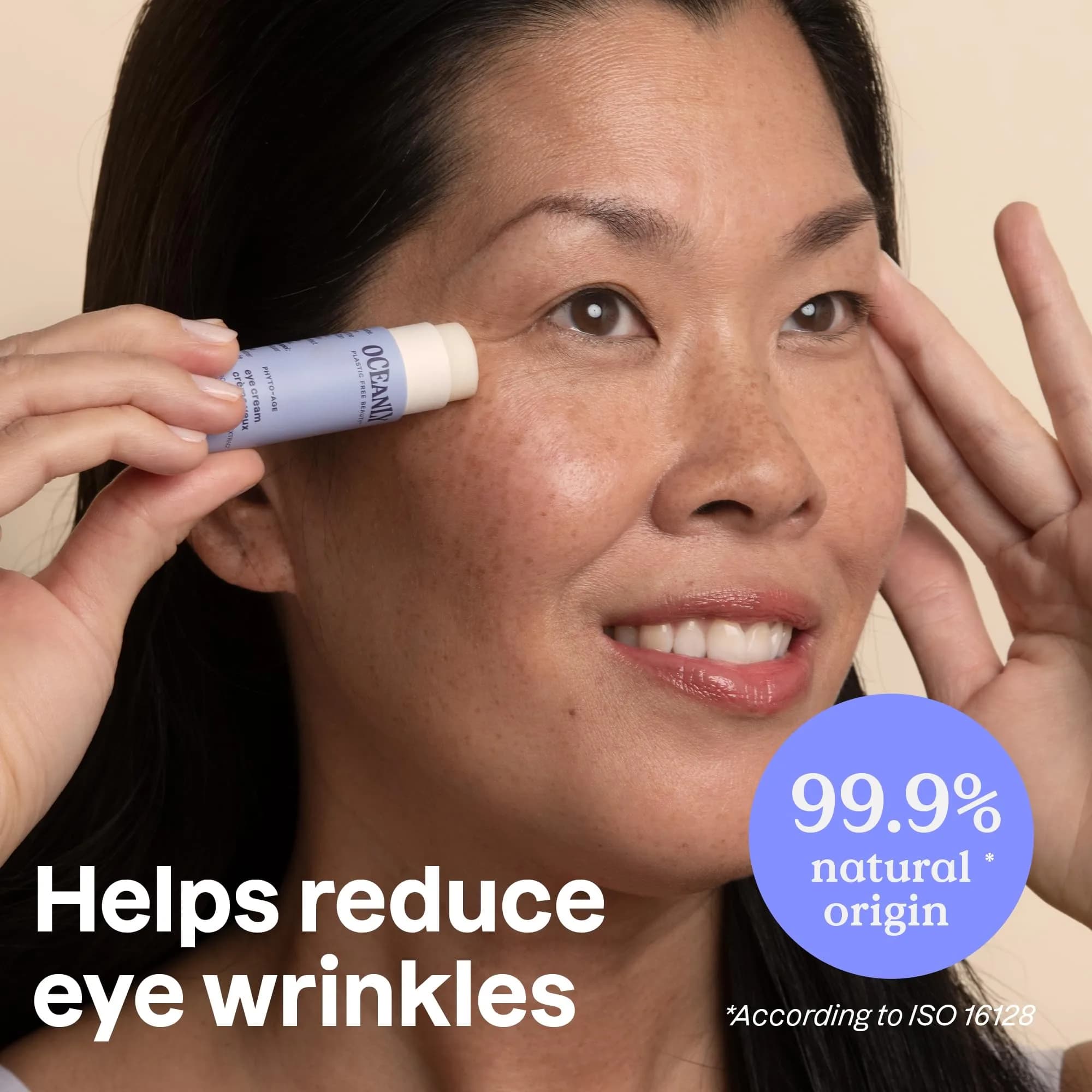 ATTITUDE Oceanly Eye Cream Stick, EWG Verified, Plastic-free, Vegan, Unscented 8.5ml (0.3 Ounce) | Smooths Fine Lines - view 2