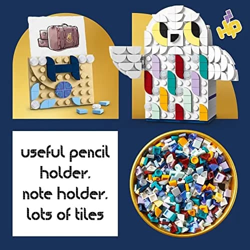 LEGO DOTS Harry Potter Hedwig Pencil Holder 41809 | Creative Craft Set for Kids 6+ thumbnail 4
