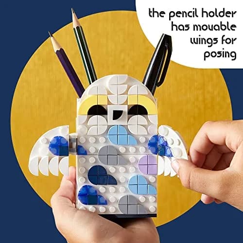 LEGO DOTS Harry Potter Hedwig Pencil Holder 41809 | Creative Craft Set for Kids 6+ thumbnail 5