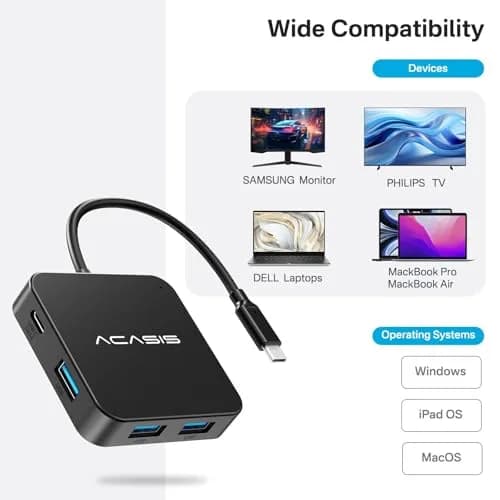 ACASIS USB C Hub 10Gbps | 6-in-1 Multiport Adapter with 4K60Hz HDMI & 100W PD thumbnail 6