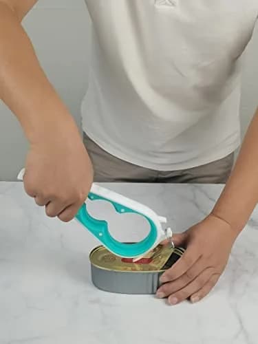 Otstar Jar Opener Bottle & Can Opener for Weak Hands | Effortless Lid Removal (White & Cyan) thumbnail 7