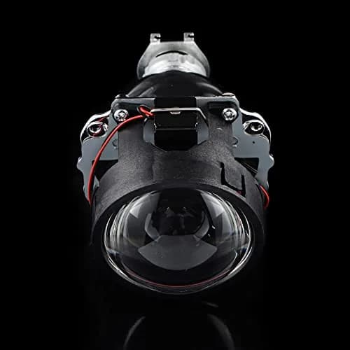 Astra Depot 2.5 inch H1 Bi-Xenon Front Lamp Projector Lens | Chrome Housing, Clear Lens, 2 Pack thumbnail 6