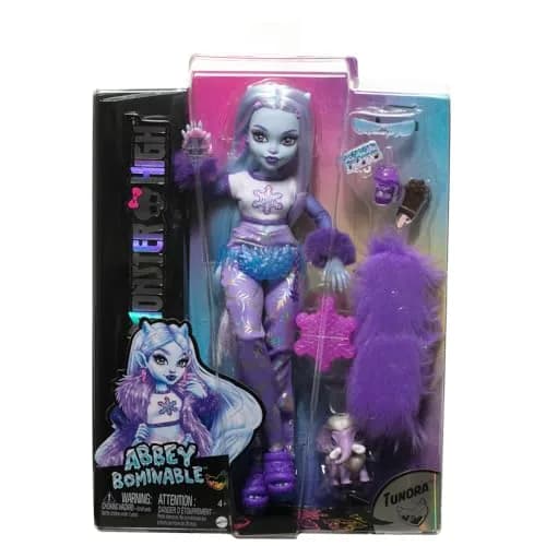 Monster High Abbey Bominable Doll 15 cm (5.9 inches) | Daughter of the Yeti with Pet Mammoth thumbnail 6