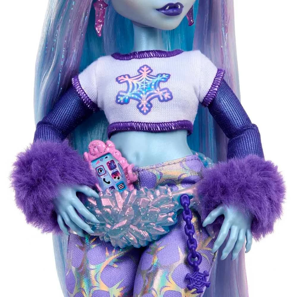 Monster High Abbey Bominable Doll 15 cm (5.9 inches) | Daughter of the Yeti with Pet Mammoth - view 4
