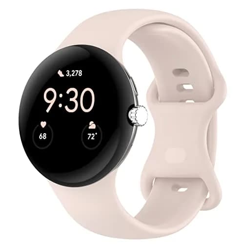 Eiavike Silicone Watch Band for Google Pixel Watch 41mm | Breathable & Durable Replacement Strap thumbnail 1