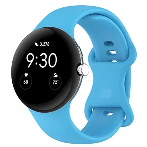 Eiavike Watch Band Compatible with Google Pixel Watch 41mm | Silicone Replacement Strap for Daily Use thumbnail 1