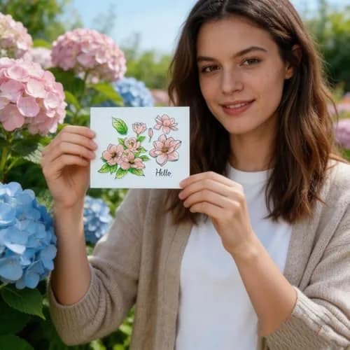 ORIGACH Realistic Magnolia Stamps & Dies & Layering Coloring Stencil Set | Scrapbooking & Card Making (70-120 chars) thumbnail 9