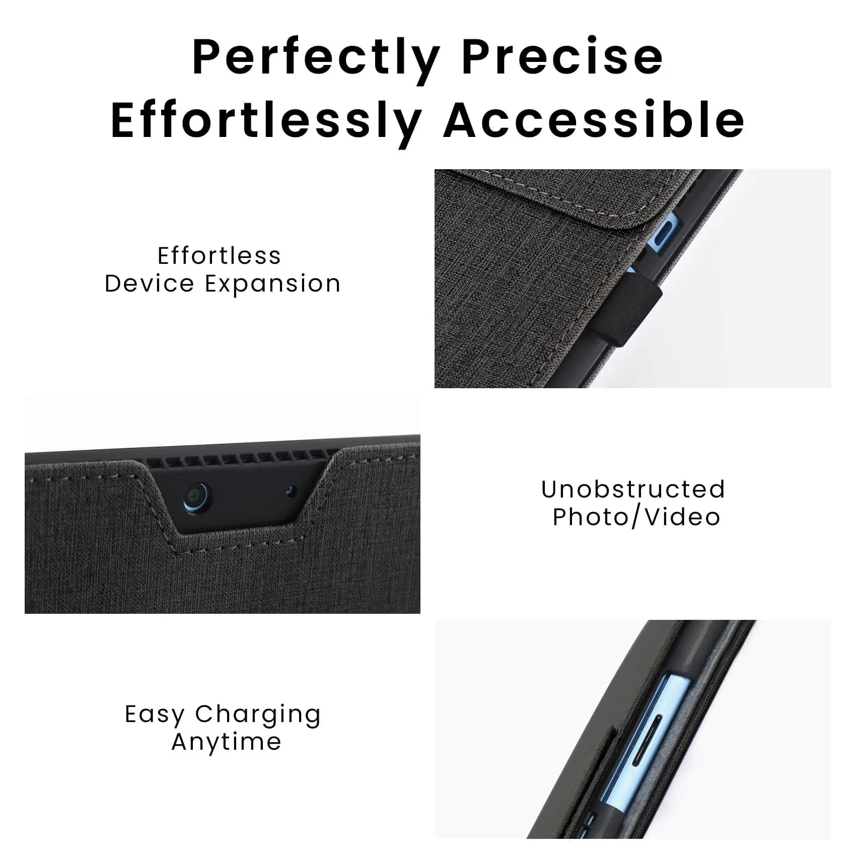 Omnpak Black Case for 13-inch Surface Pro 11/10/9 | Protective Cover with Stand & Stylus Holder - view 8