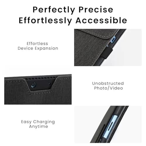 Omnpak Black Case for 13-inch Surface Pro 11/10/9 | Protective Cover with Stand & Stylus Holder thumbnail 8