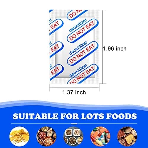 QHOWYAL 300CC Food Grade Oxygen Absorbers | Long-Term Food Storage Solution (70-120 chars) thumbnail 7