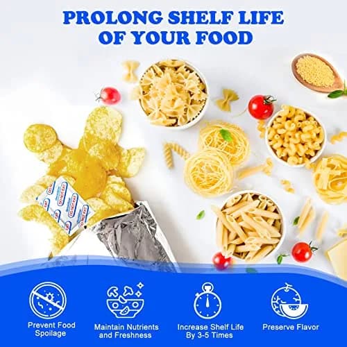 QHOWYAL 300CC Food Grade Oxygen Absorbers | Long-Term Food Storage Solution (70-120 chars) thumbnail 2