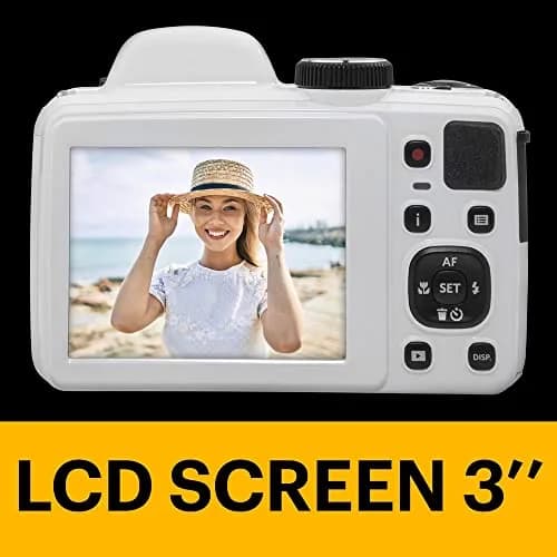 KODAK PIXPRO AZ405 20MP Digital Camera, 40x Optical Zoom, 24mm Wide Angle, 1080p HD Video, White | Travel-Ready Bridge Camera thumbnail 5