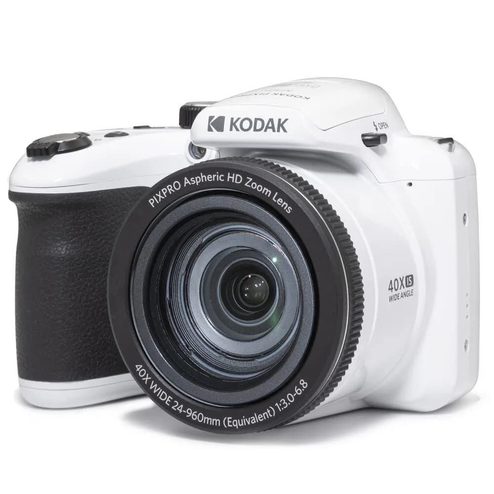 KODAK PIXPRO AZ405 20MP Digital Camera, 40x Optical Zoom, 24mm Wide Angle, 1080p HD Video, White | Travel-Ready Bridge Camera - main product image