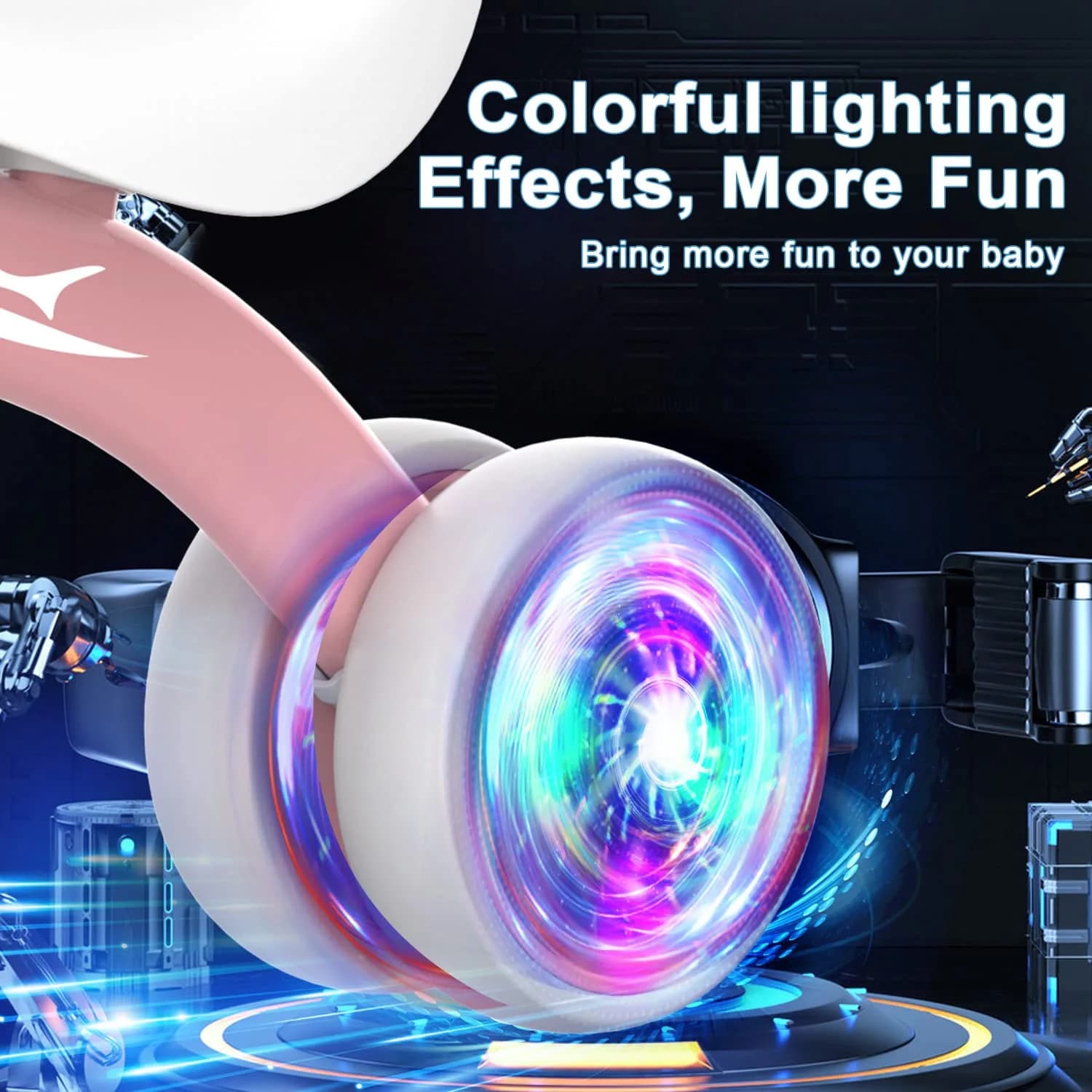 Gamfeiny Colorful Lighting Baby Balance Bike | 10-36 Months Toddler Ride-On Toy - view 3