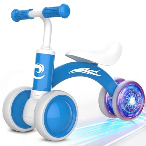 Gamfeiny Colorful Lighting Baby Balance Bike | 10-36 Months Toddler First Riding Toy thumbnail 1