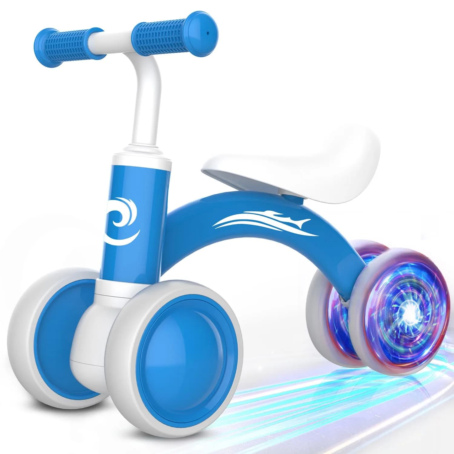 Gamfeiny Colorful Lighting Baby Balance Bike | 10-36 Months Toddler First Riding Toy