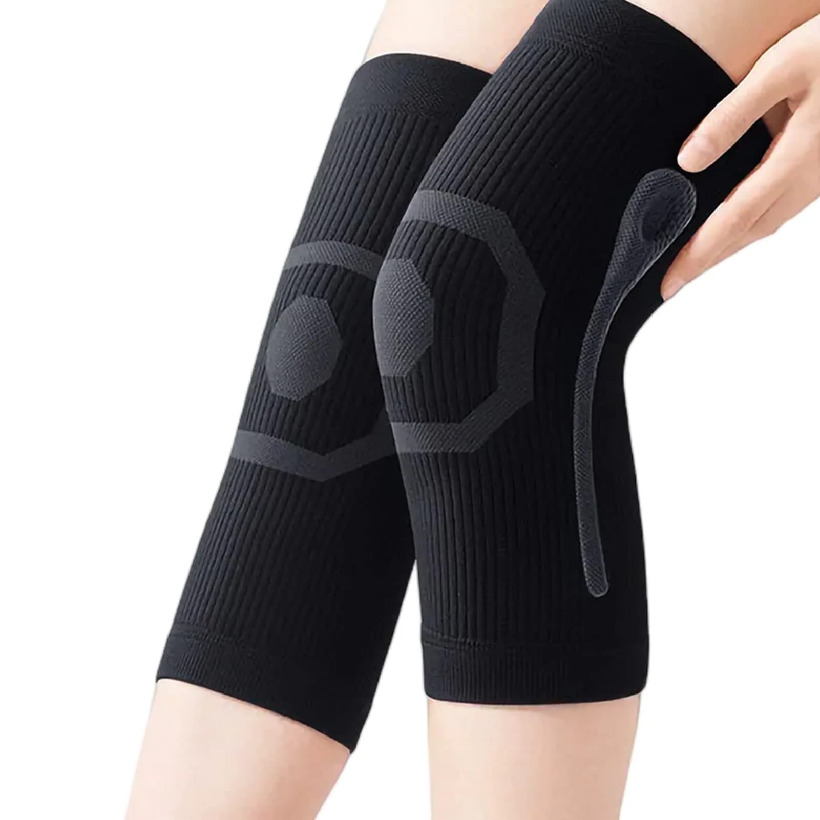JUMISEE Compression Knee Brace with Silicone Gel Spring Support, Large (38cm Leg Circumference) | FDA Approved Medical Grade Support - view 7