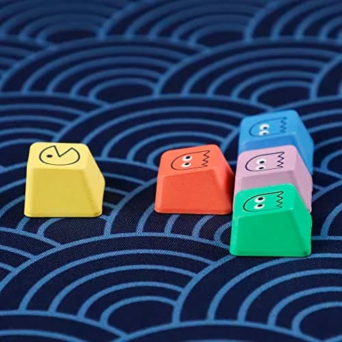 Mechkeeb OEM Pac-man 5 Keys PBT Keycaps | Retro Rainbow Dye-Sublimation for MX Mechanical Keyboards thumbnail 8