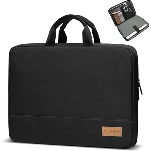 bagasin 13.3 Inch Laptop Sleeve Case TSA Friendly | Waterproof, Slim & Compatible with MacBook Pro 14 & Surface Book thumbnail 1