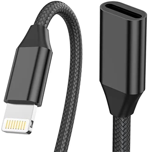 DESOFICON MFi Certified Lightning Extension Cable 1M (3.3FT) | Passes Video, Data, Audio thumbnail 1