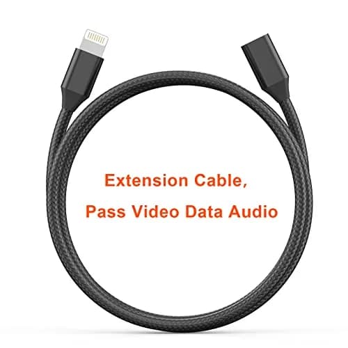 DESOFICON MFi Certified Lightning Extension Cable 1M (3.3FT) | Passes Video, Data, Audio thumbnail 8