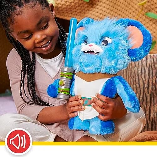 Star Wars: Young Jedi Adventures Jabberin' Jedi Nubs, Electronic Plush, Lights & Sounds, Toys, Preschool Toys for 3 Year Old Boys & Girls thumbnail 4