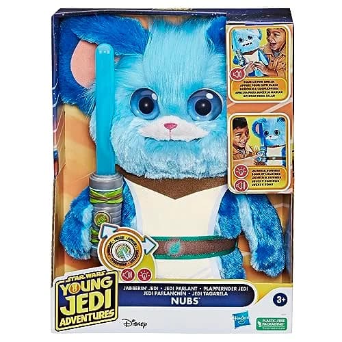 Star Wars: Young Jedi Adventures Jabberin' Jedi Nubs, Electronic Plush, Lights & Sounds, Toys, Preschool Toys for 3 Year Old Boys & Girls thumbnail 2