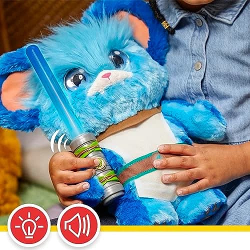 Star Wars: Young Jedi Adventures Jabberin' Jedi Nubs, Electronic Plush, Lights & Sounds, Toys, Preschool Toys for 3 Year Old Boys & Girls thumbnail 3