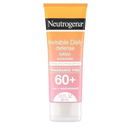 Neutrogena Invisible Daily Defense Sunscreen Lotion SPF 60+ 89ml (3.0 fl oz) | Broad Spectrum UVA/UVB Protection thumbnail 1