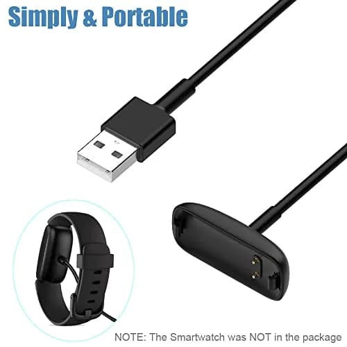 EXMRAT USB Charging Cable for Fitbit Inspire 3, 1m (3.3ft) | Fast Charging Cable thumbnail 4