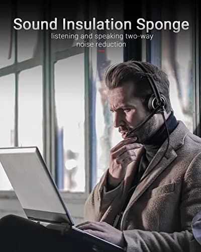 awatrue Wired Headset with Noise Cancelling Microphone | 181g (0.4lb) thumbnail 5