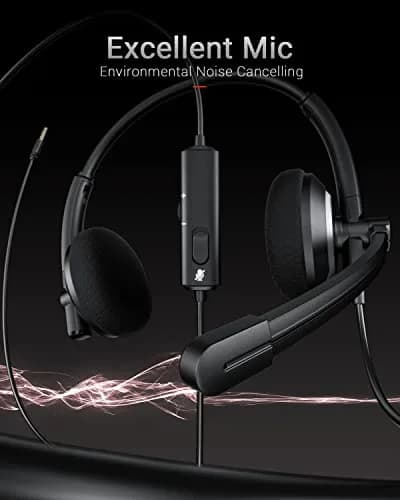 awatrue Wired Headset with Noise Cancelling Microphone | 181g (0.4lb) thumbnail 2
