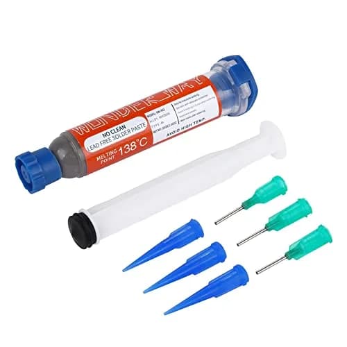 Wonderway Sn42/Bi58 T4 Lead Free Solder Paste 30g | No Clean, 138℃ Melting Point, USA Import thumbnail 1