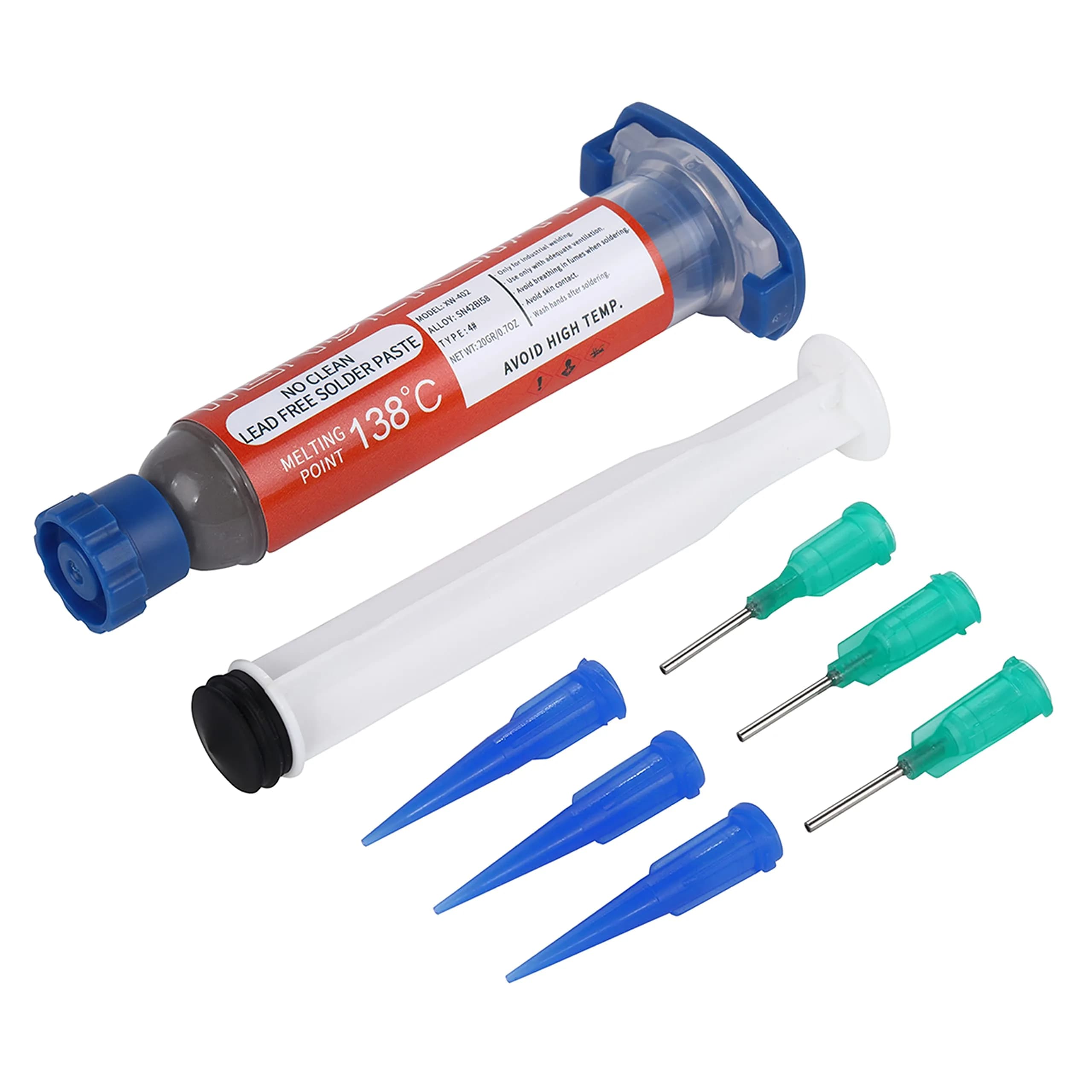 Wonderway Sn42/Bi58 T4 Lead Free Solder Paste 20g (0.71 oz) | Low Melting Point for Electronics Repair — T4 20g