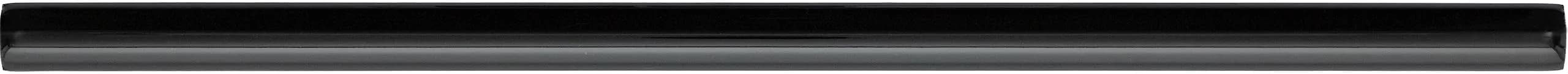 TileHQ 1/2" x 12" Ceramic Jolly Trim in Semi-Gloss Black | Stylish Wall Border for Kitchen & Decor