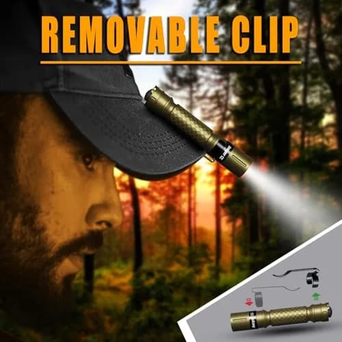 Ansyper CC LED Pen Light Flashlight 250 Lumens 3 Modes | Compact Tactical Torch with Clip thumbnail 5