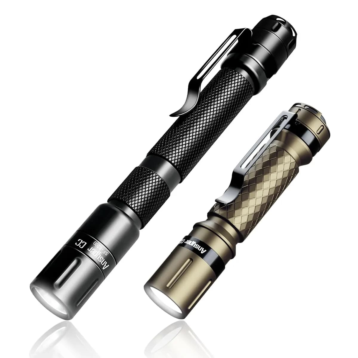 Ansyper CC LED Pen Light Flashlight 250 Lumens 3 Modes | Compact Tactical Torch with Clip - main product image